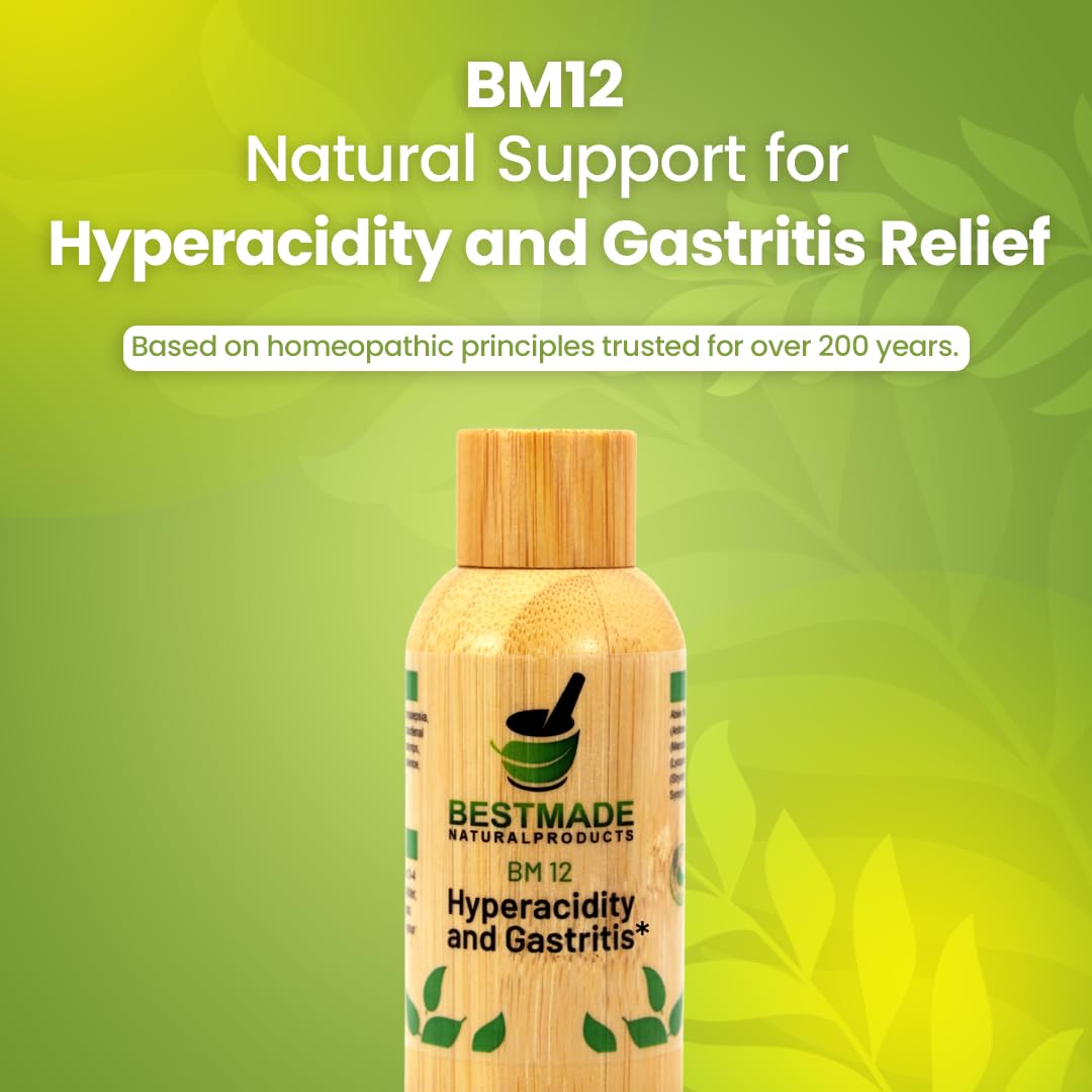 Bestmade BM12 label close-up highlights natural ingredients and clear directions.