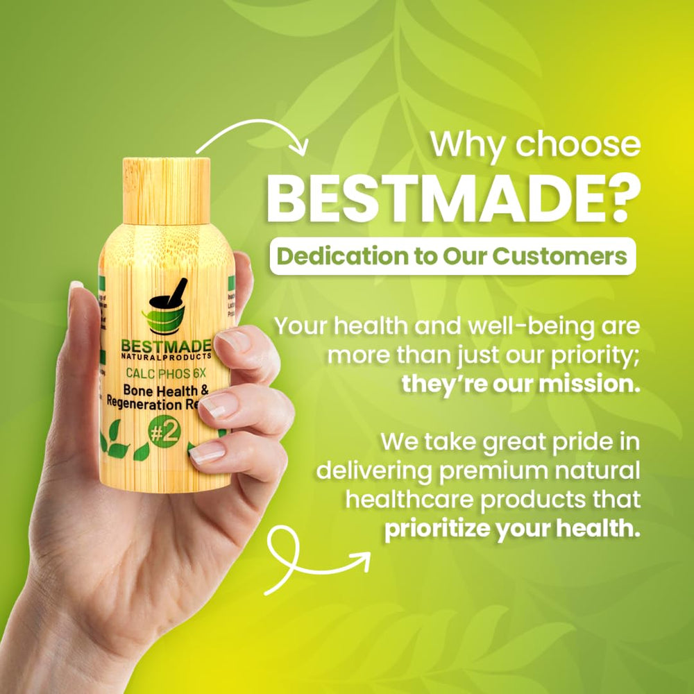 Bestmade Calcarea Phosphorica 6X packaging on shelf for bone health.