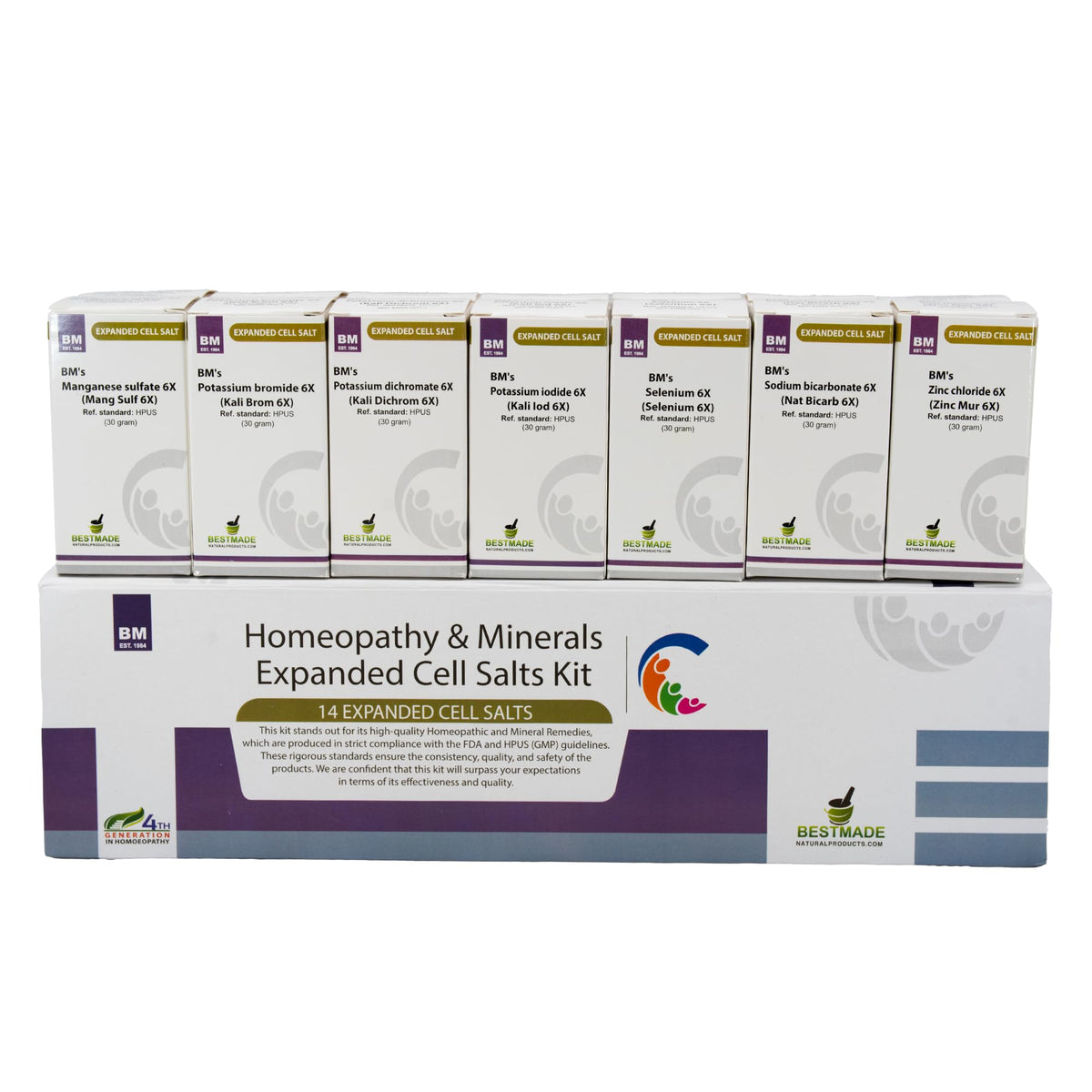 Bestmade Expanded Cell Salt Kit bottles collection for easy daily dosing.