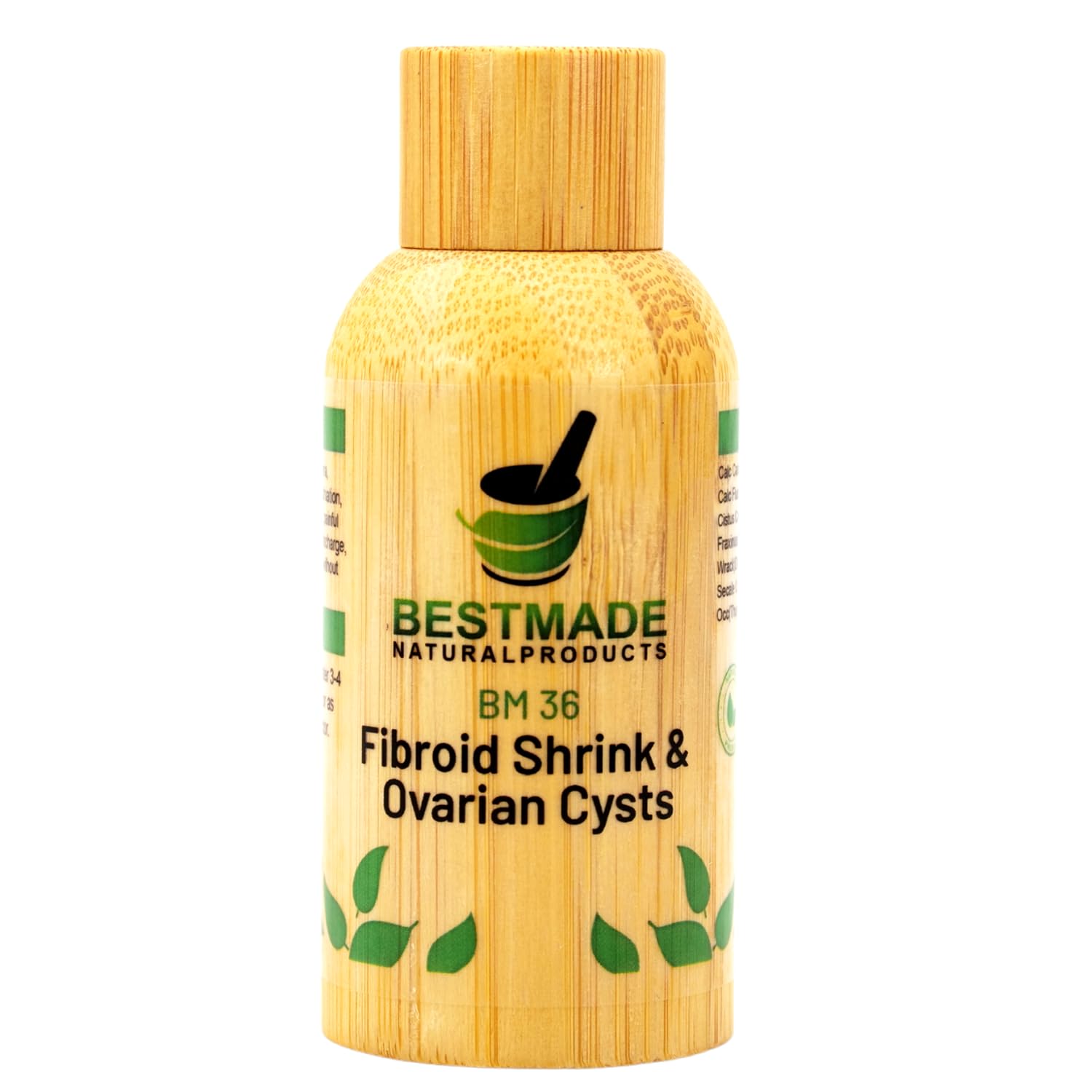 Bestmade Fibroid Shrink drops bottle pour demonstrates easy dosing for uterine health support