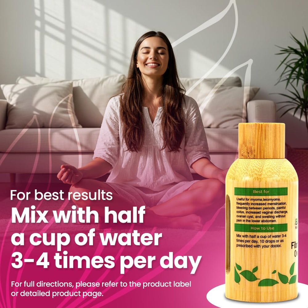 Bestmade Pelvis Comfort drops on hand conveys soothing relief potential during menses