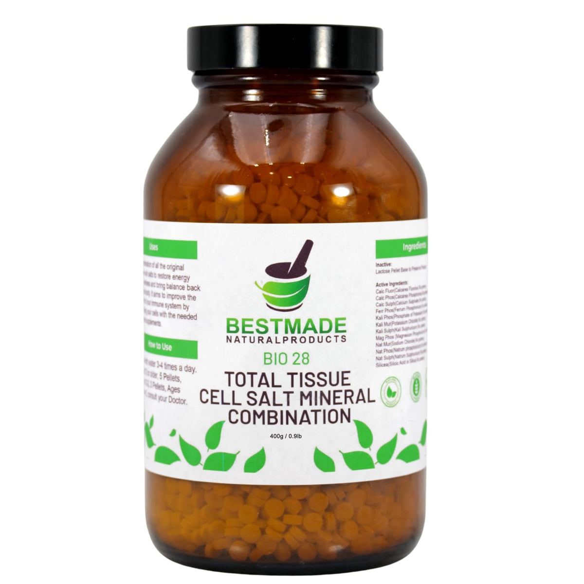 Bestmade Total Tissue Cell Salt pellets for daily mineral balance and gentle energy support.