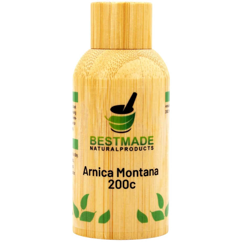 Bestmade Turbo Arnica 200C bottle on table supporting post-exercise comfort