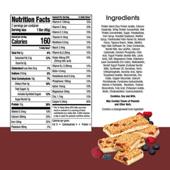 BestMed Weight Loss Double Berry packaging close-up showing nutrition.
