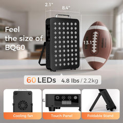 BestQool 60° beam coverage delivers broad therapy area.