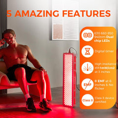 BestQool Pro200 in-use while seated for comfortable home therapy