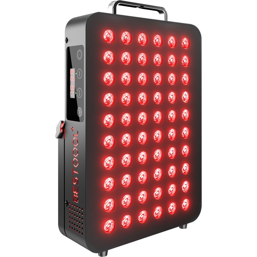 BestQool red light panel front view for convenient home therapy sessions.