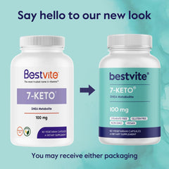 BESTVITE 7-Keto DHEA gluten-free designation for sensitive diets.