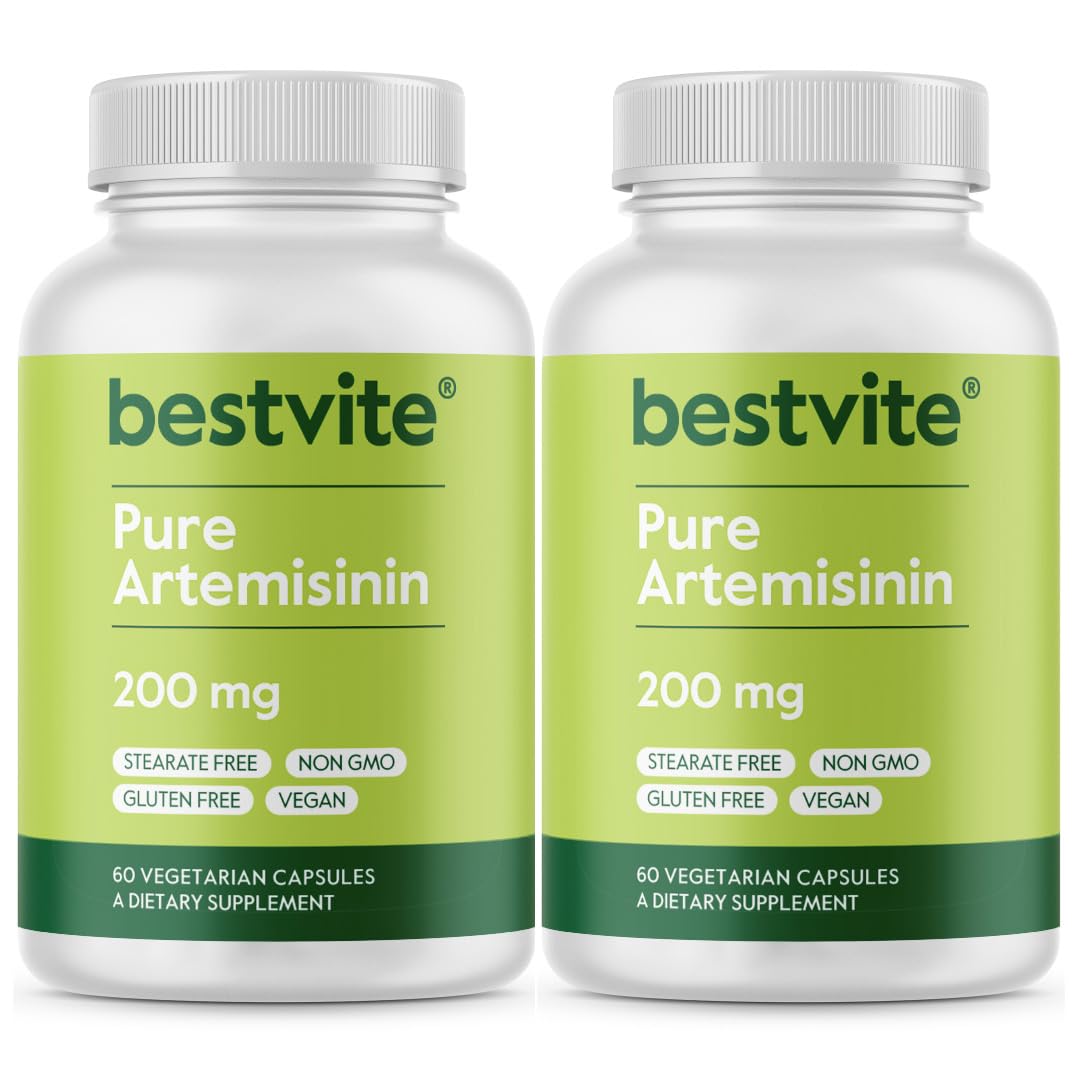 BESTVITE Artemisinin 200mg bottle front showing immune-support capsules.