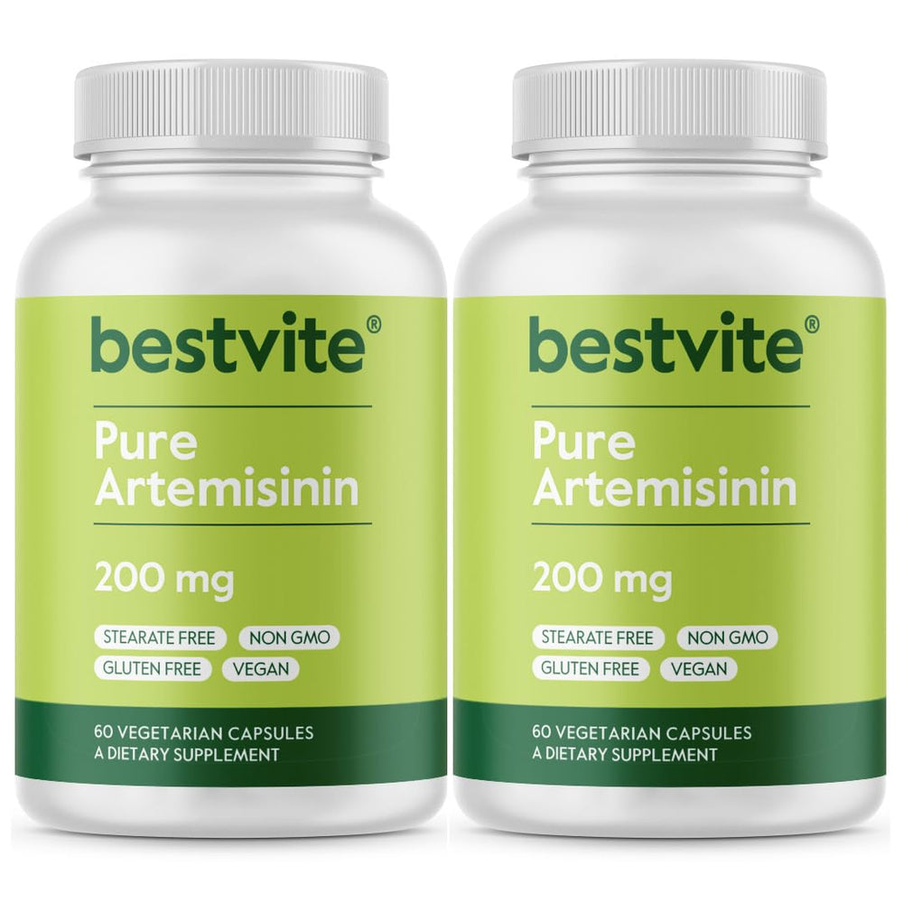 BESTVITE Artemisinin 200mg bottle front showing immune-support capsules.