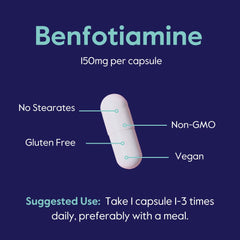 BestVITE Benfotiamine NSF GMP stamp indicating verified production standards.