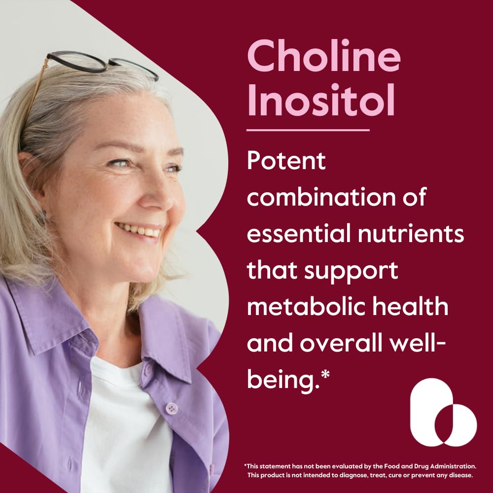 Bestvite Choline Inositol 500mg capsules close-up showing vegan formula