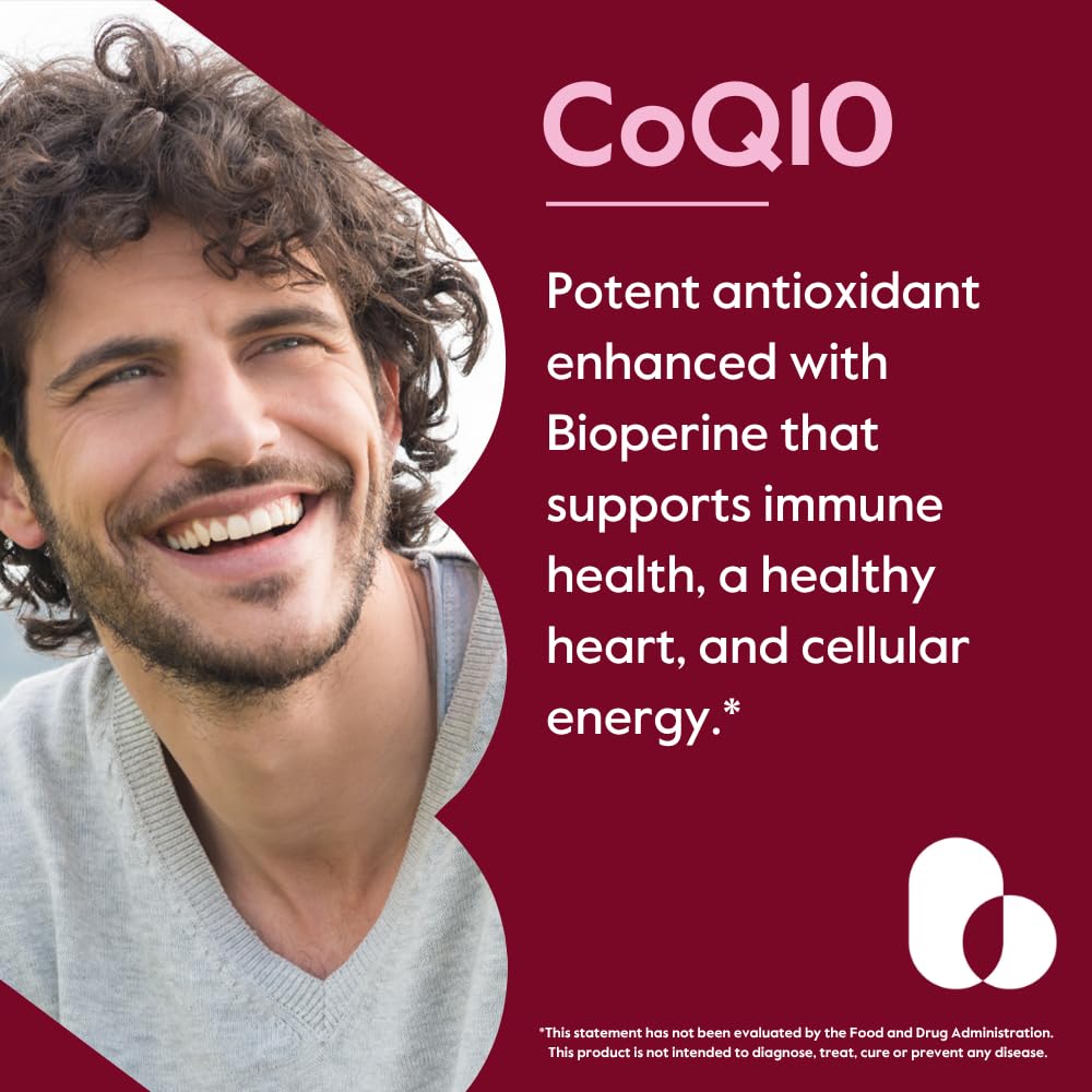 BESTVITE CoQ10 capsules packaging showcasing vegan formula.