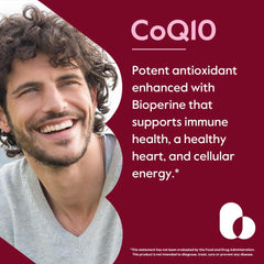 BESTVITE CoQ10 capsules packaging showcasing vegan formula.