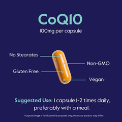 Bestvite CoQ10 capsule close-up highlighting pure formula