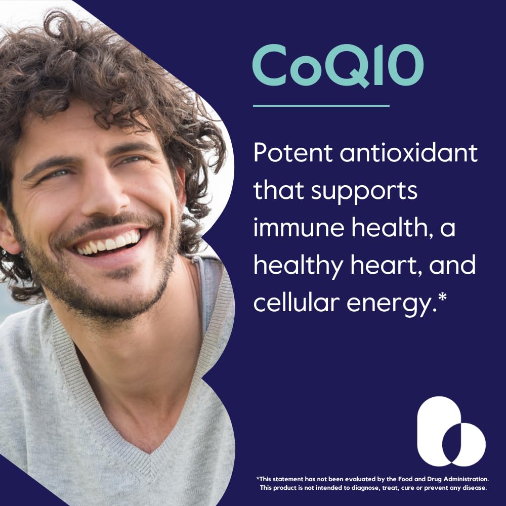 Bestvite CoQ10 capsules pouring illustrating easy daily use