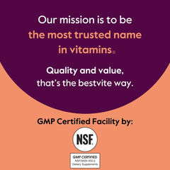 Bestvite Creatine Monohydrate capsules in pack with NSF GMP certified quality note