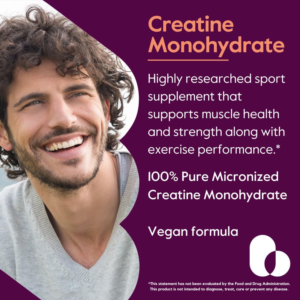 Bestvite Creatine Monohydrate label detail showing no stearates and gluten free certification