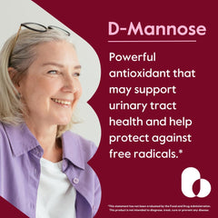 BESTVITE D-Mannose capsules close-up; may support urinary tract health.