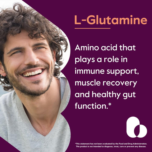 Bestvite Glutamine capsules pouring for post-workout recovery