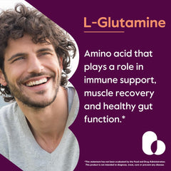 Bestvite Glutamine capsules pouring for post-workout recovery
