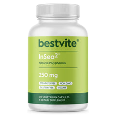 BESTVITE InSea2 bottle front view highlighting vegan kelp blend for daily vitality.