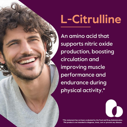 Bestvite L-Citrulline capsules closeup highlighting vegan, gluten-free formula for daily use.