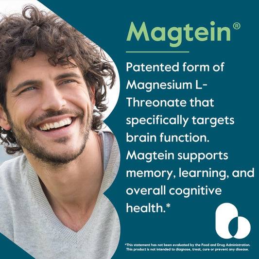 BESTVITE Magtein bottle back label with vegan, gluten-free details.