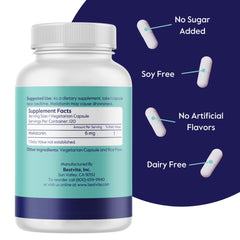 BESTVITE label shows vegan, gluten-free, and non-GMO attributes.