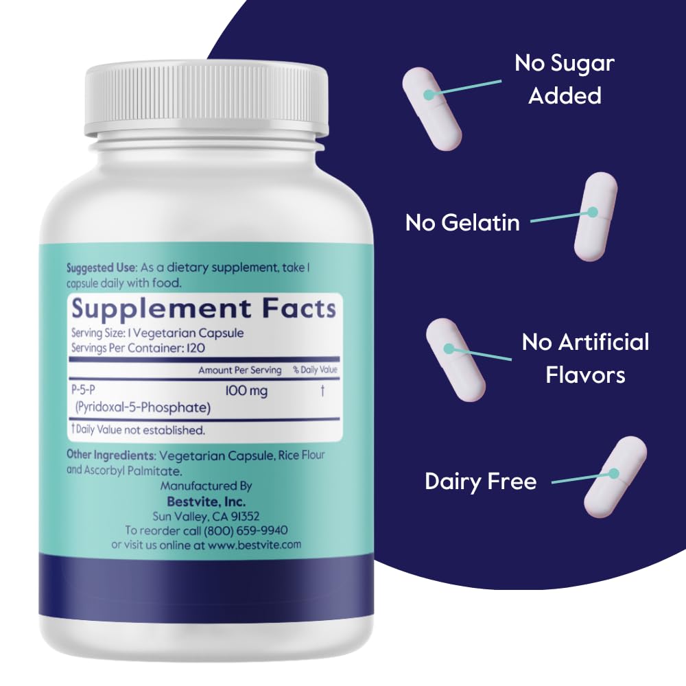 Bestvite P5P gluten-free non-GMO label signaling purity and suitability for sensitive diets
