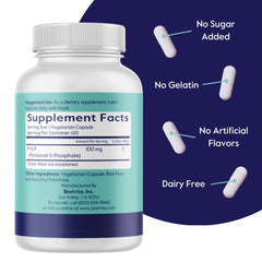 Bestvite P5P gluten-free non-GMO label signaling purity and suitability for sensitive diets