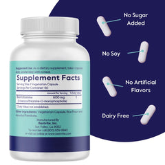 Bestvite Ultra Benfotiamine 600mg label detail showing potency and purity