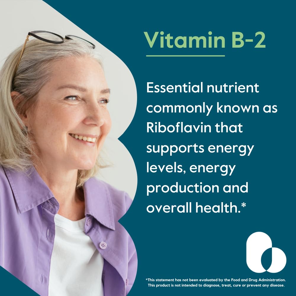Bestvite Vitamin B-2 riboflavin bottle front label highlighting vegan gluten-free features