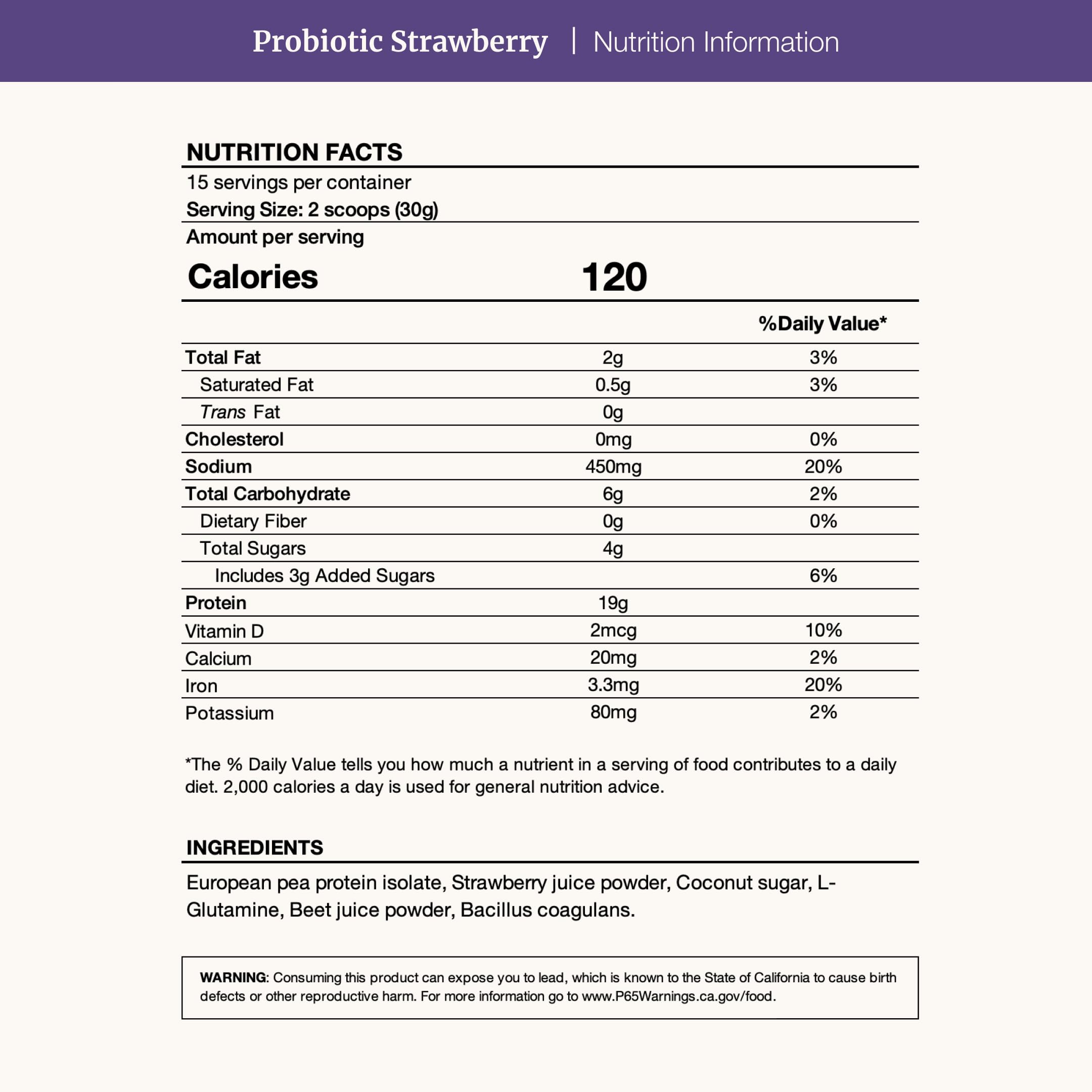 BETHANY'S PANTRY vegan pea protein label emphasizes dairy-free, gluten-free protein.