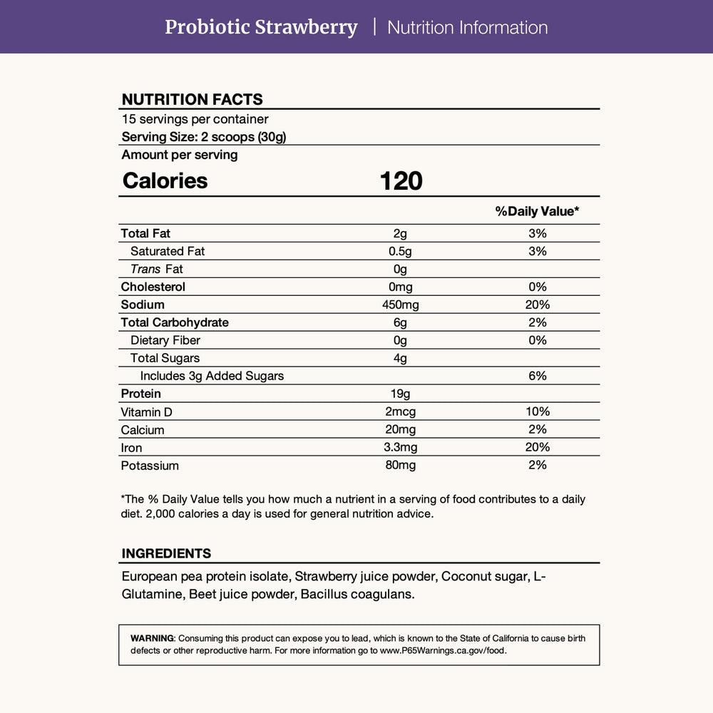 BETHANY'S PANTRY vegan pea protein label emphasizes dairy-free, gluten-free protein.