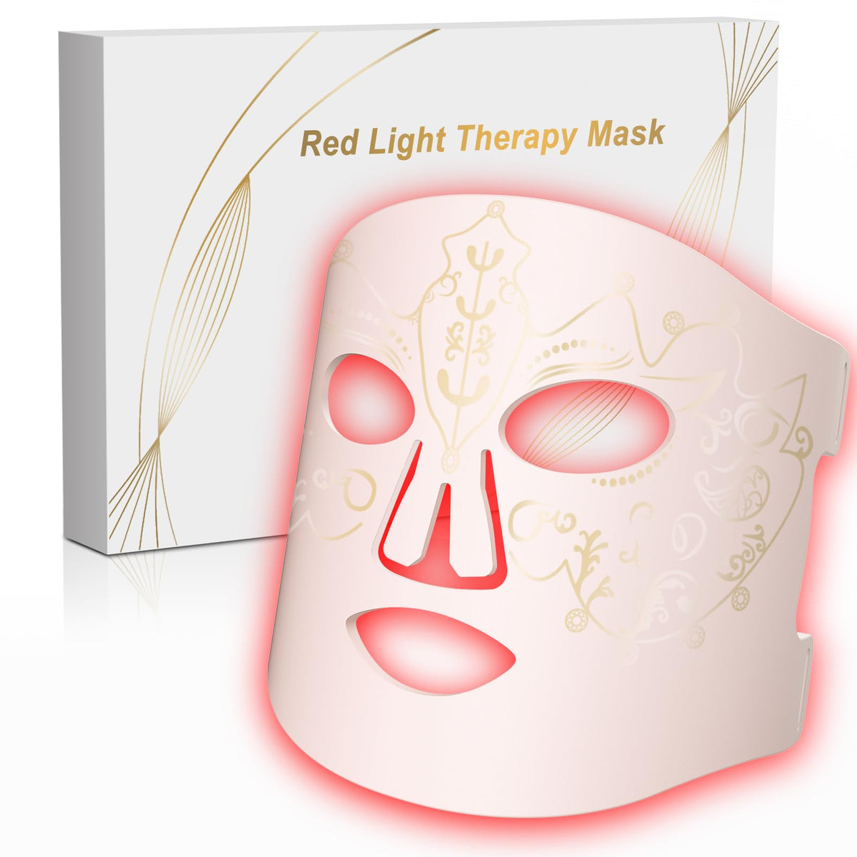 BETNEP Red Light Therapy Mask front view for at-home skincare sessions.