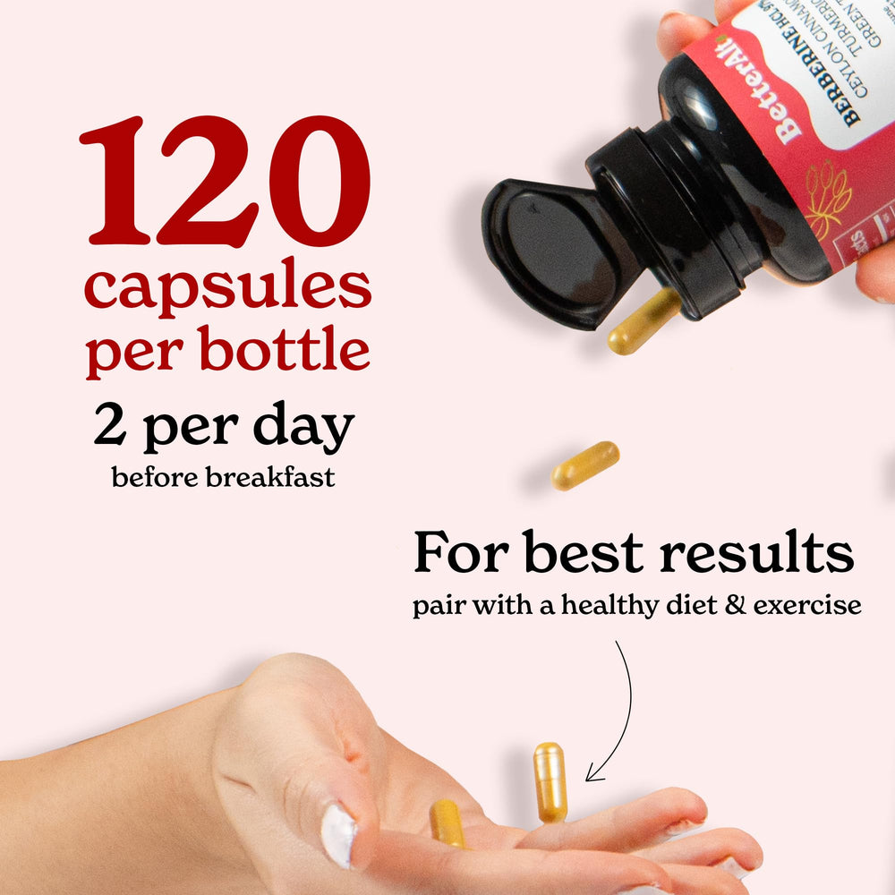 Better Alt Berberine packaging showing HCL 97% emphasis for potency.