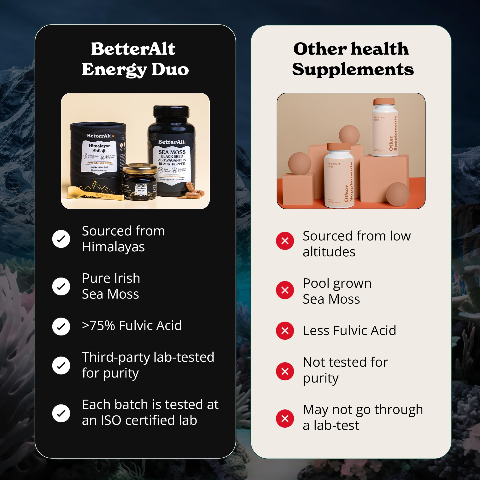 Better Alt energy and immunity boost visual, vibrant lifestyle choice.
