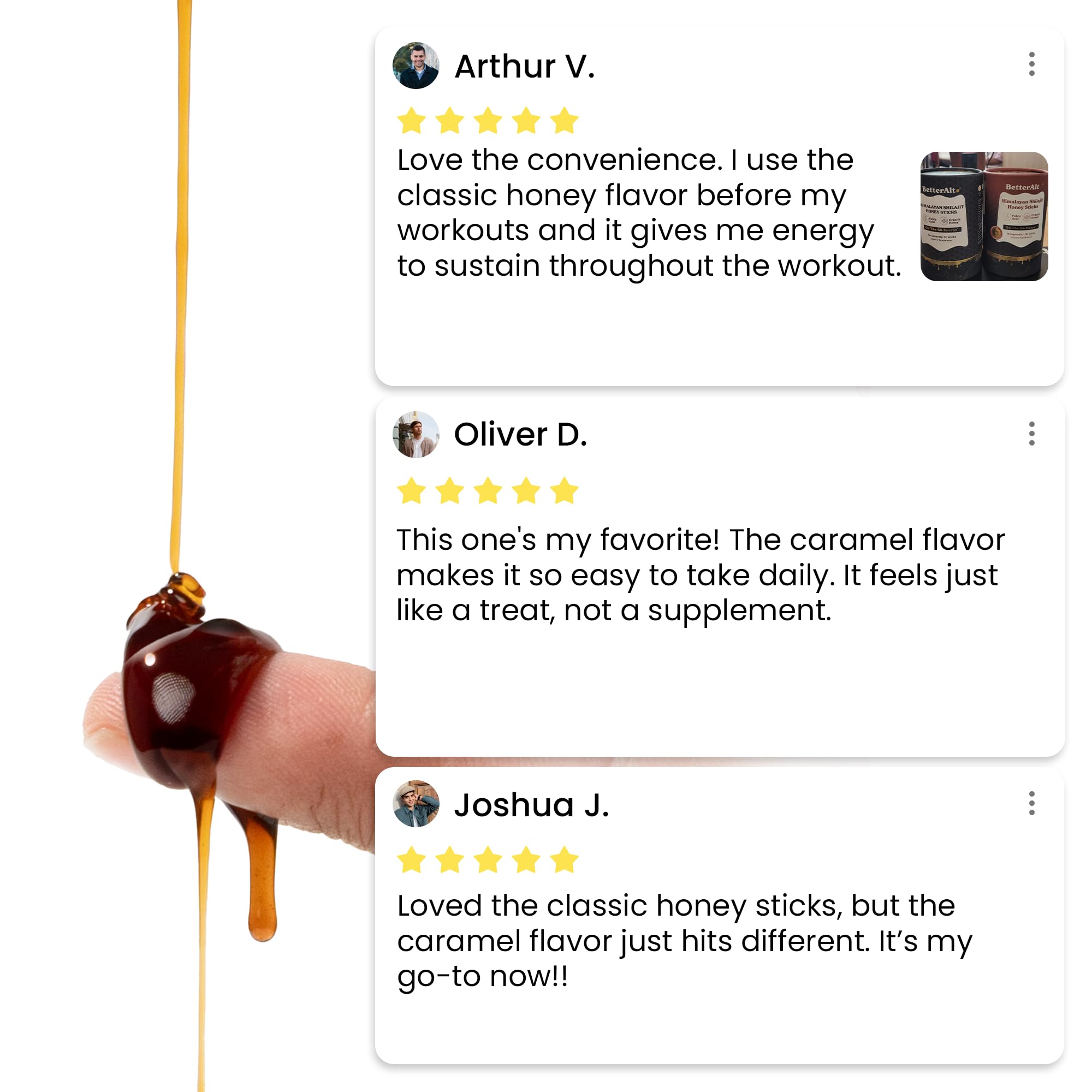 Better Alt Shilajit Sticks immunity benefits scene highlights antioxidant-rich honey.