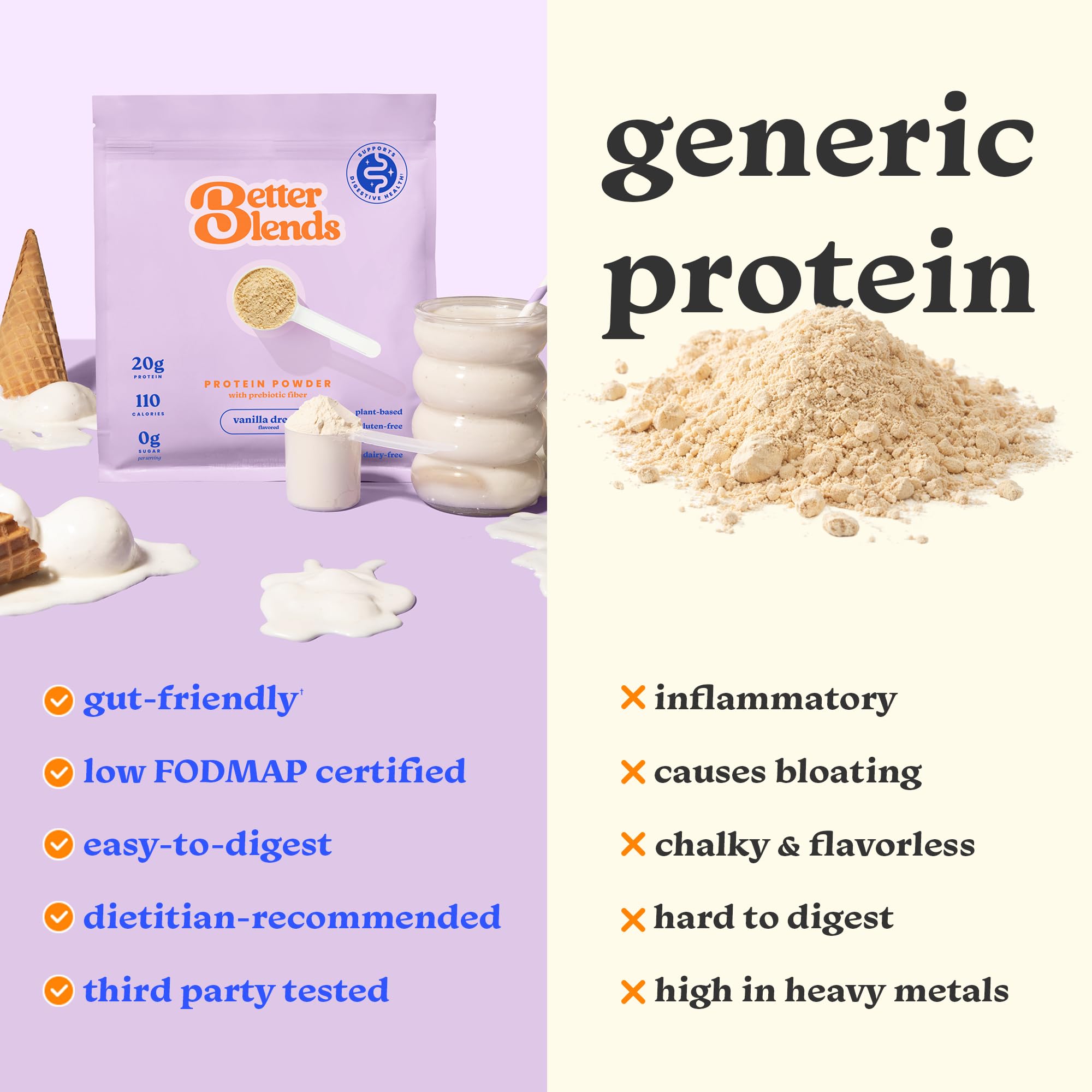 Better Blends dairy-free gluten-free protein mix ready for shakes