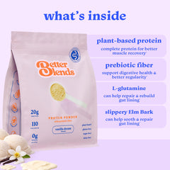 Better Blends slippery elm bark ingredient shown in the blend
