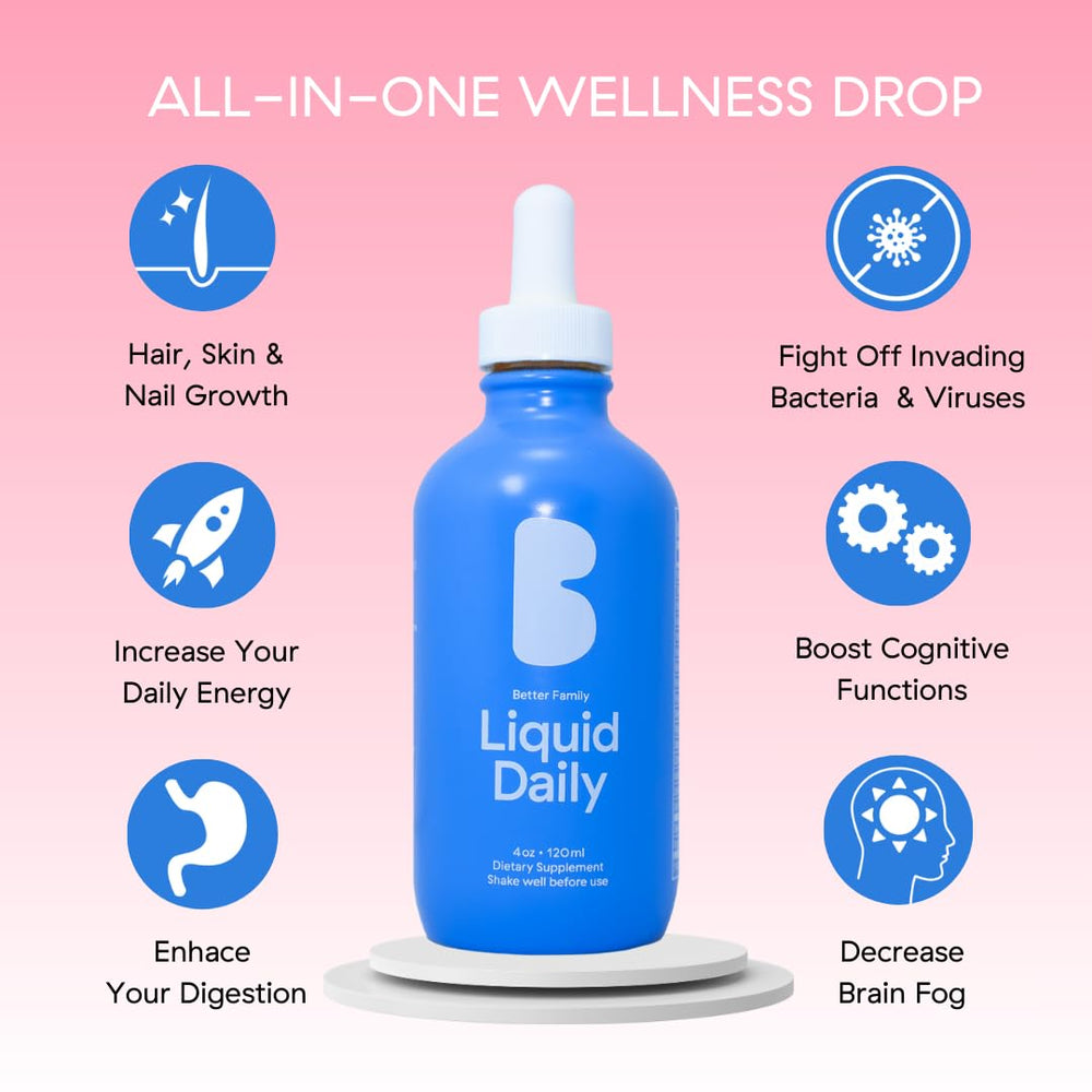 Bottle with measurement dropper for precise dosing of Better Family.