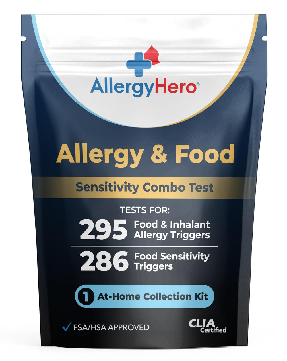 Better Life Science Allergy Hero kit front view for at-home testing.