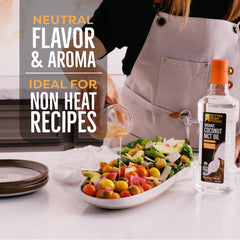BetterBody Foods one-liter MCT oil bottle supports keto-friendly meal prep.