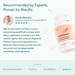 Bettervits bottle and capsule scene representing everyday energy and balanced nutrition
