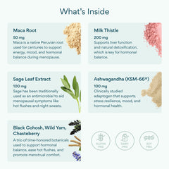 Bettervits menopause capsules showing daily vitamin blend for energy.