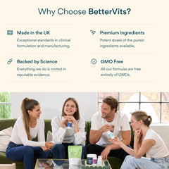 Bettervits third-party testing seal indicating purity and potency.