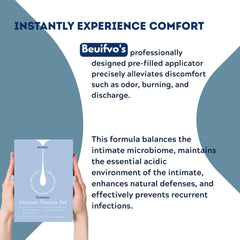 Beuifvo Probiotic Intimate Gel applicator usage for clean, controlled care.