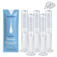 Beuifvo Probiotic Intimate Gel bottle pour for precise, hygienic application.