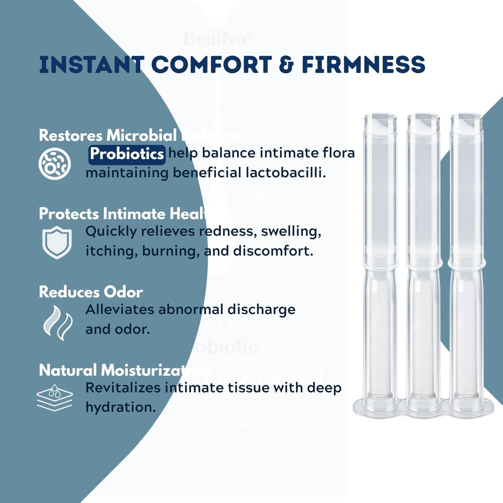 Beuifvo Probiotic Intimate Gel packaging for easy storage and access.